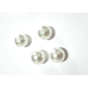 Perle di Plastica Bianche - Diametro 10 mm